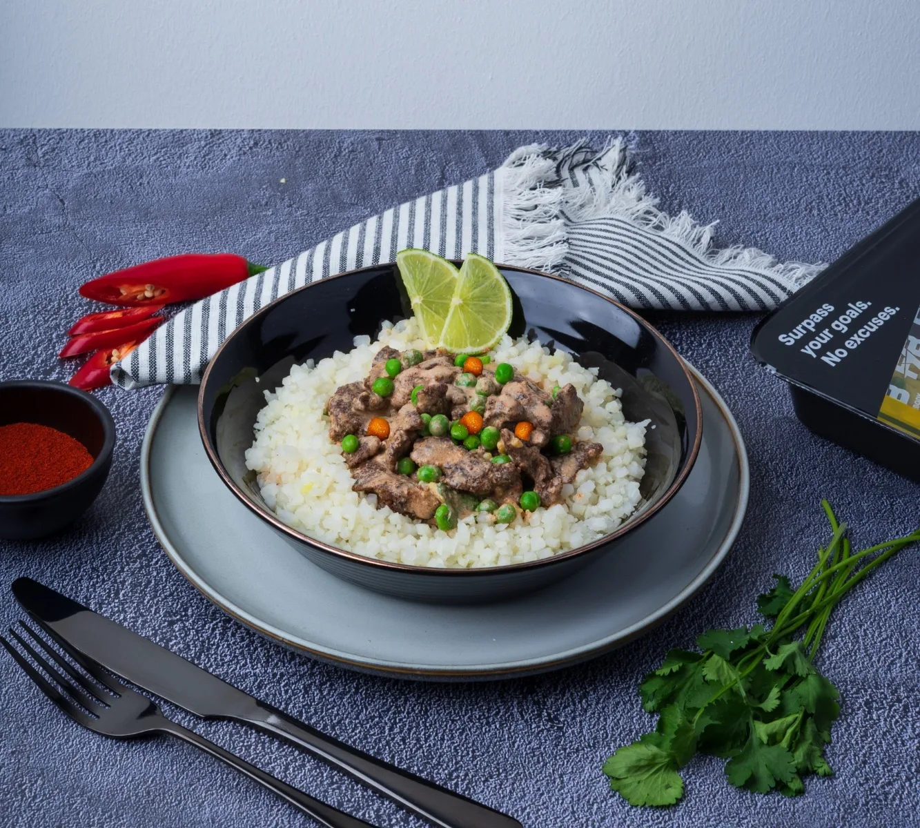 Bloemkoolrijst - Beef Curry [LOWCARB]