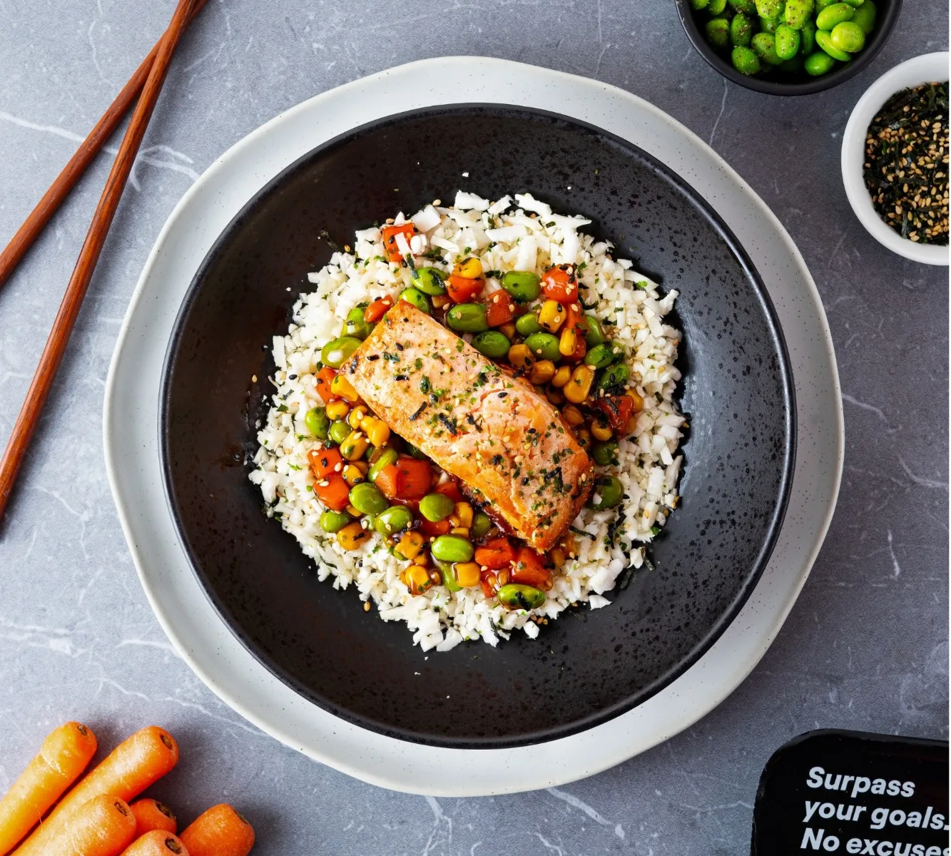 Bloemkoolrijst - Zalm Teriyaki [LOWCARB]