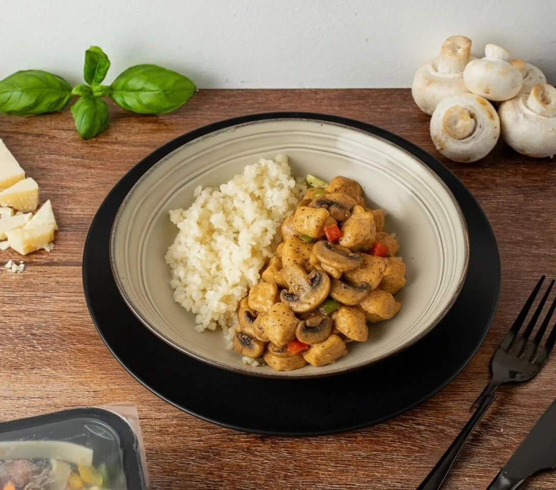 Bloemkoolrijst - Chicken Stroganoff [LOW CARB]